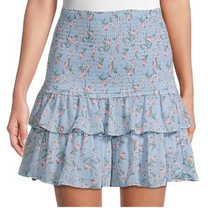 Allison New York Smocked Blue Floral Dress